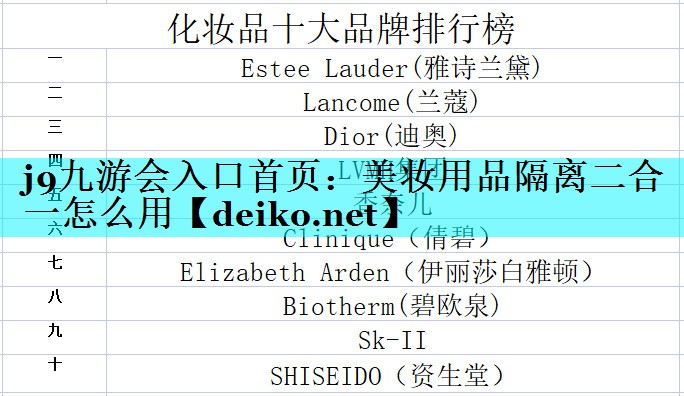 美妆用品隔离二合一怎么用